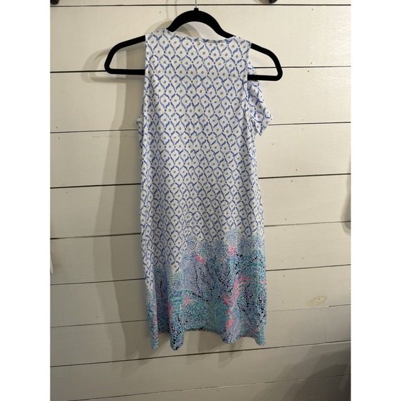 LILLY PULITZER Luella Swing Dress in Sea la Vie Size XS summer Beach tropical - Picture 9 of 9